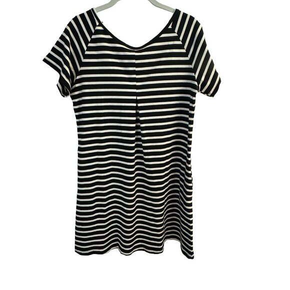 Alaster Queen Short Sleeved Black and White Striped Dress Size S NWT - Picture 7 of 8